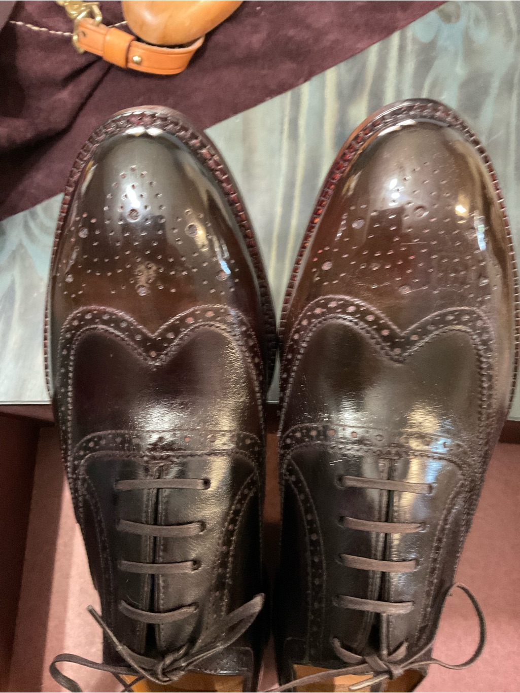 Beckett Simonon Men's Patina Wingtip Brogues Men’s Shoes Size Us12 — image 4 of 8